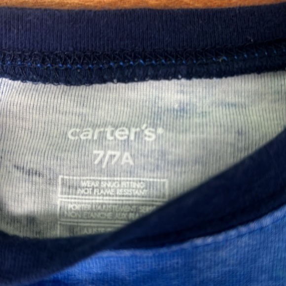 Carters boys size 7 alligator pajamas bundle set, GUC - Picture 5 of 5